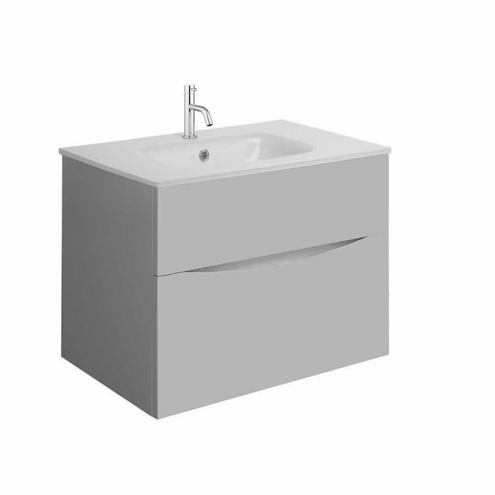 Glide II 70 Unit & Ice White Glass Basin